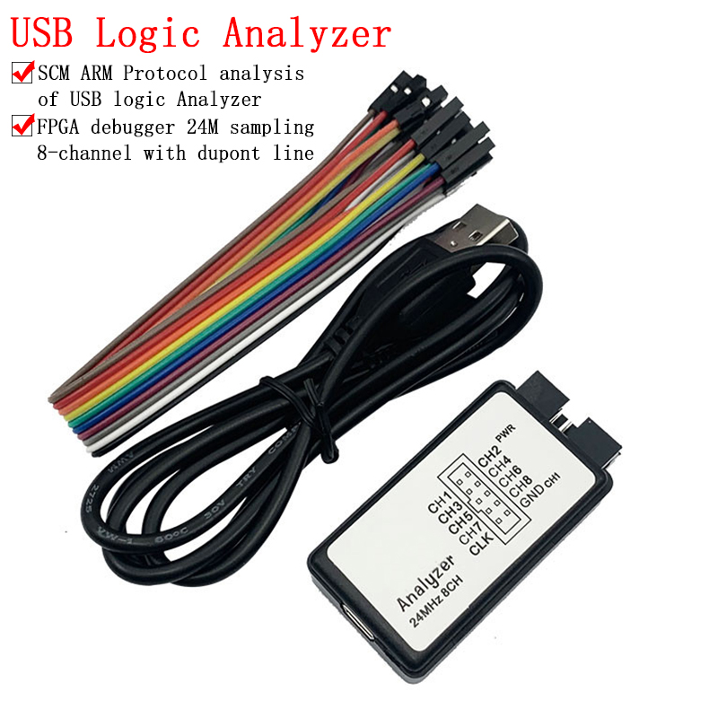Logic Analyzer Usb - Analizzatore logico USB 24MHz 8 canali