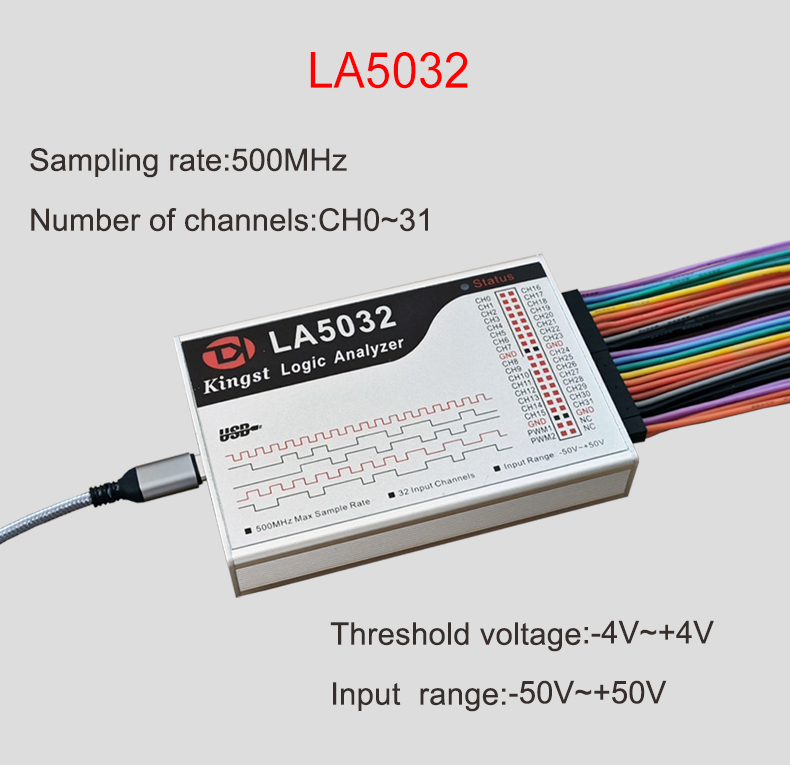 Kingst LA5032 analizzatore log - Logic Analyzer Usb recensione e prezzo