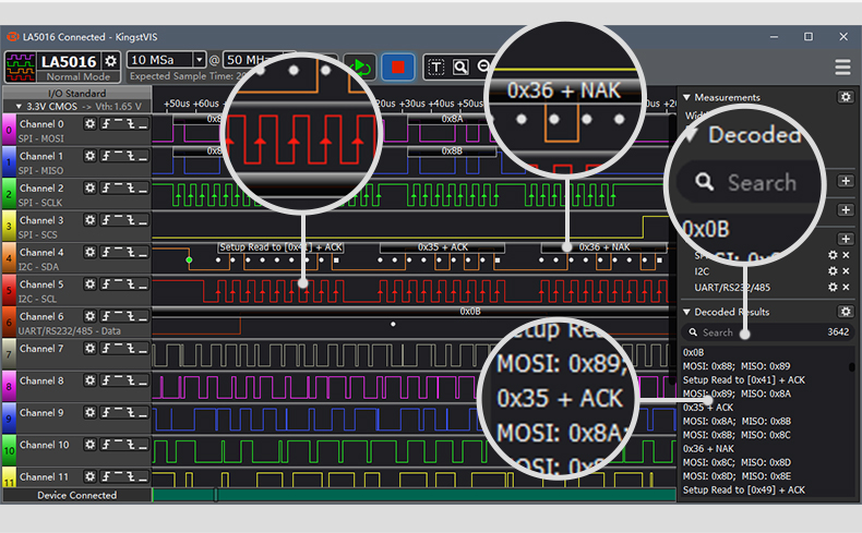 Kingst LA5032 analizzatore log - Logic Analyzer Usb recensione e prezzo