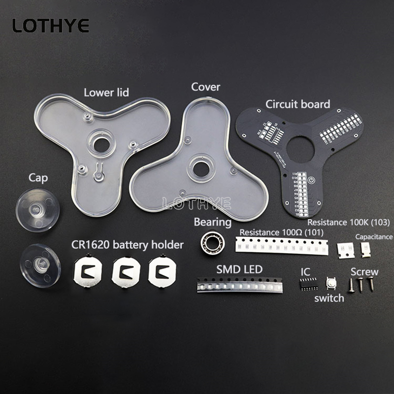 LED Fidget Spinner Produzione  - Diy Electronics Project Kit recensione e prezzo